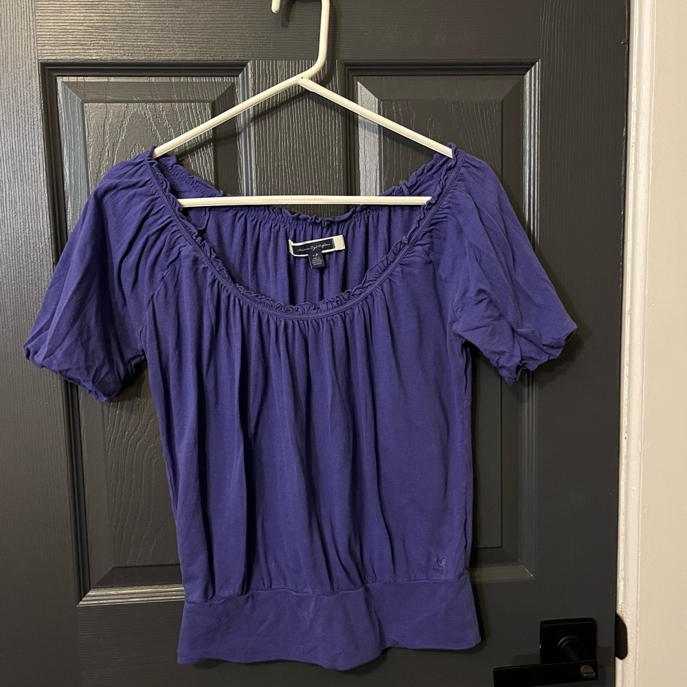 American Eagle Outfitters Purple Blouse